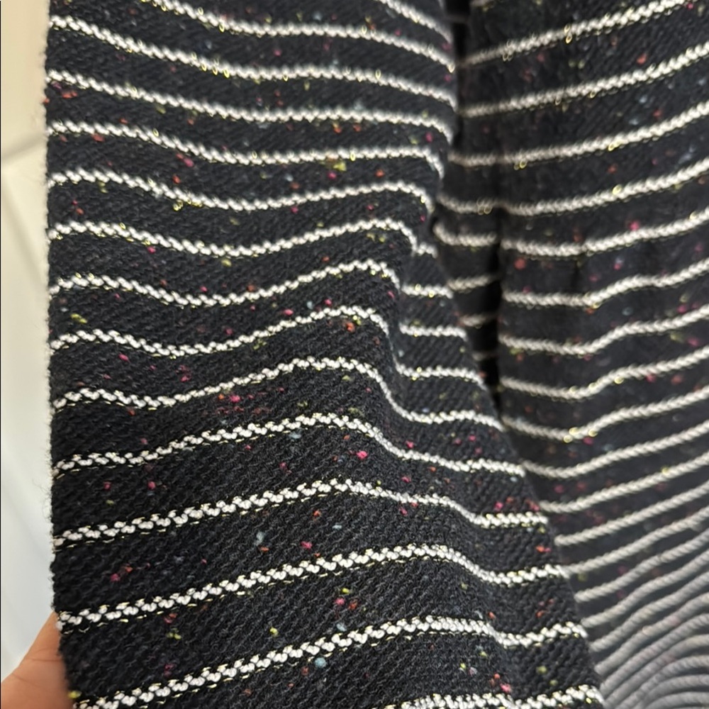Striped Black and White Women's Sweater - Picture 2 of 6
